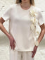 Тениска Floral Bloom White