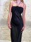 Рокля Midnight Rose Satin Gown