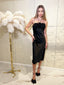 Рокля Midnight Rose Satin Gown